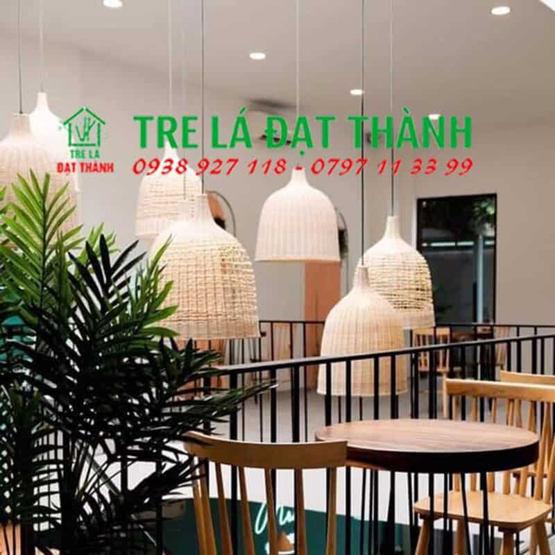 Chụp Đèn Cổ Chai Thưa Bằng Mây - DMT041